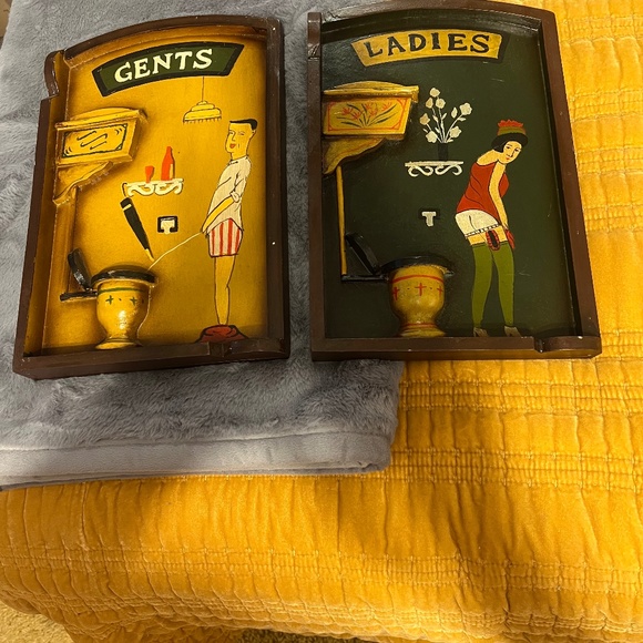 2 - 1930’s Bathroom Plaques